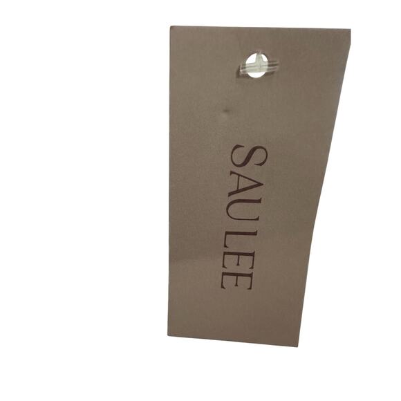 Sau Lee Satin Lucie Pleated Maxi Skirt White Women's Size 6 - Picture 9 of 11